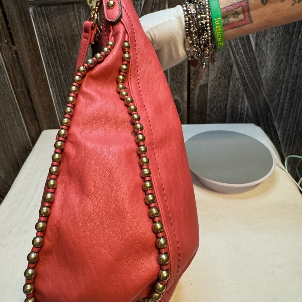 Jessica Simpson Pink Backpack with Gold Accents - Picture 7 of 10